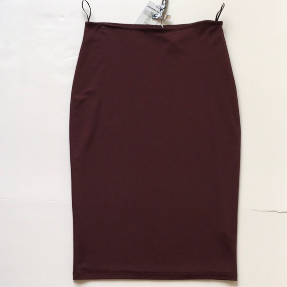 Alexander Wang body-con aubergine skirt